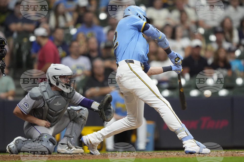 Rockies Brewers Baseball