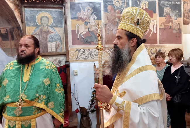 Брезник - патриарх Даниил - света литургия