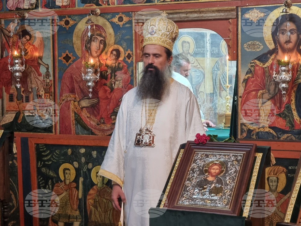Брезник - патриарх Даниил - света литургия