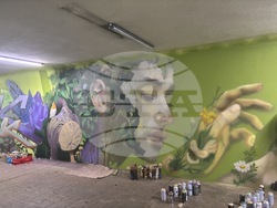 Подлезът при Южния парк се превръща в градска галерия с творби от над 40 артисти. Снимка: Sofia Graffiti Tour