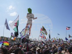 Britain Glastonbury Music Festival Day 4