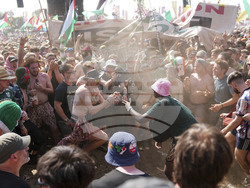 Britain Glastonbury Music Festival Day 4