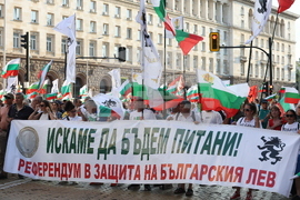 Протест за запазване на лева