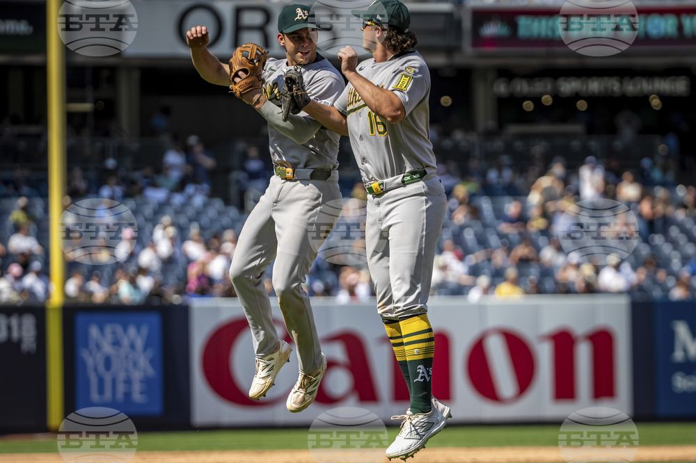 Athletics Yankees Baseball