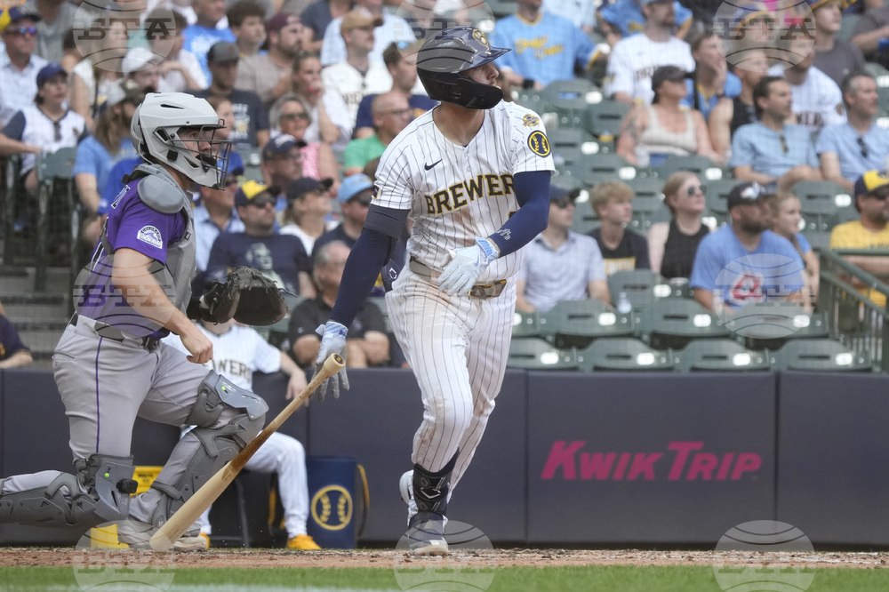 Rockies Brewers Baseball