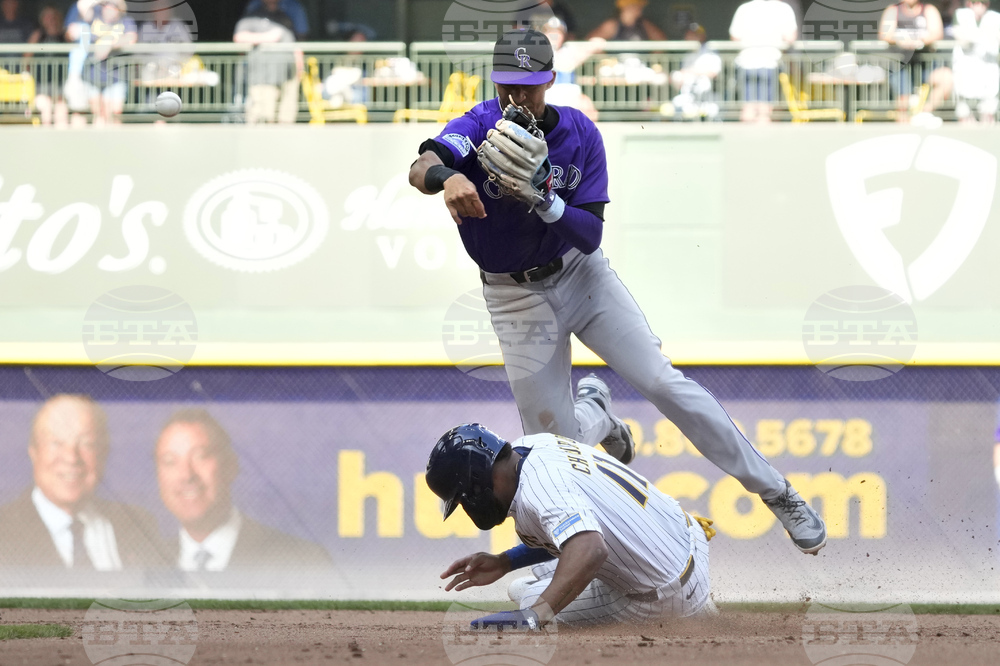 Rockies Brewers Baseball