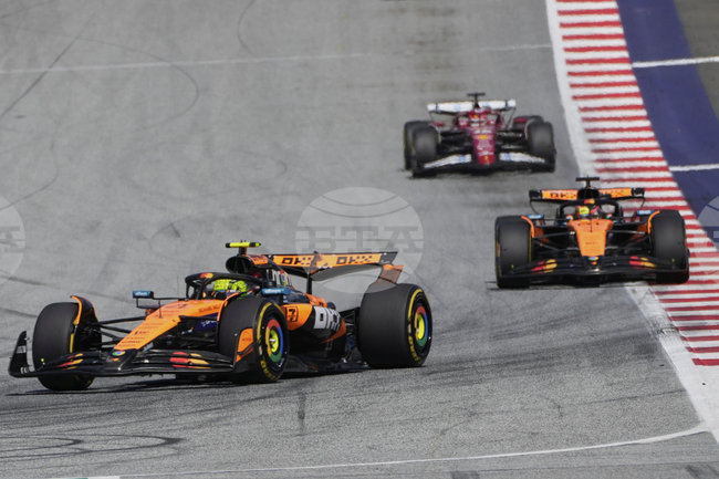 Ландо Норис пребори Оскар Пиастри за трета победа за сезона във Формула 1, Макс Ферстапен отпадна на старта