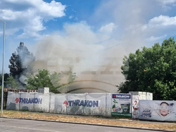 Варна - строителна борса - пожар