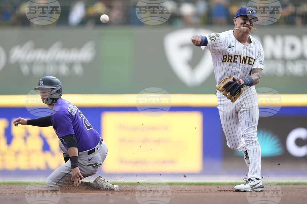 Rockies Brewers Baseball