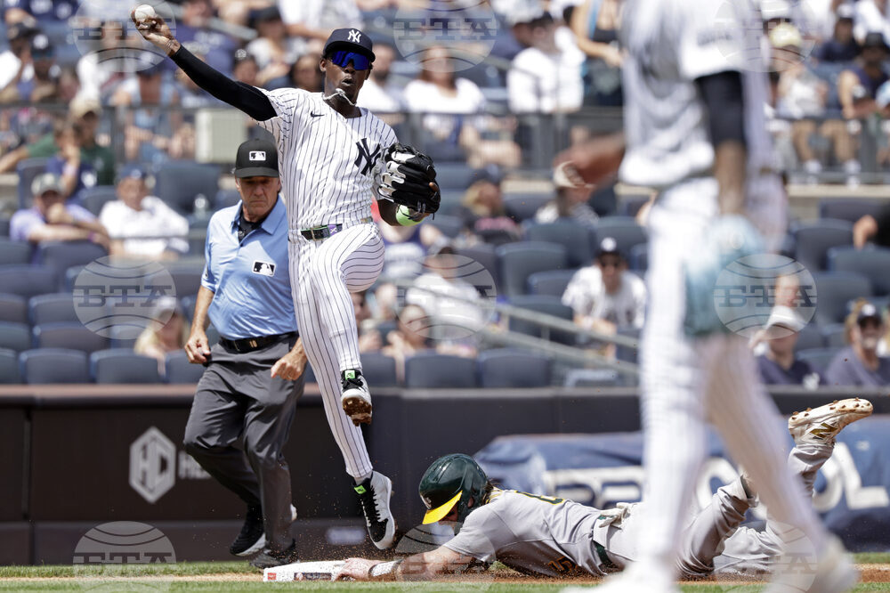 Athletics Yankees Baseball
