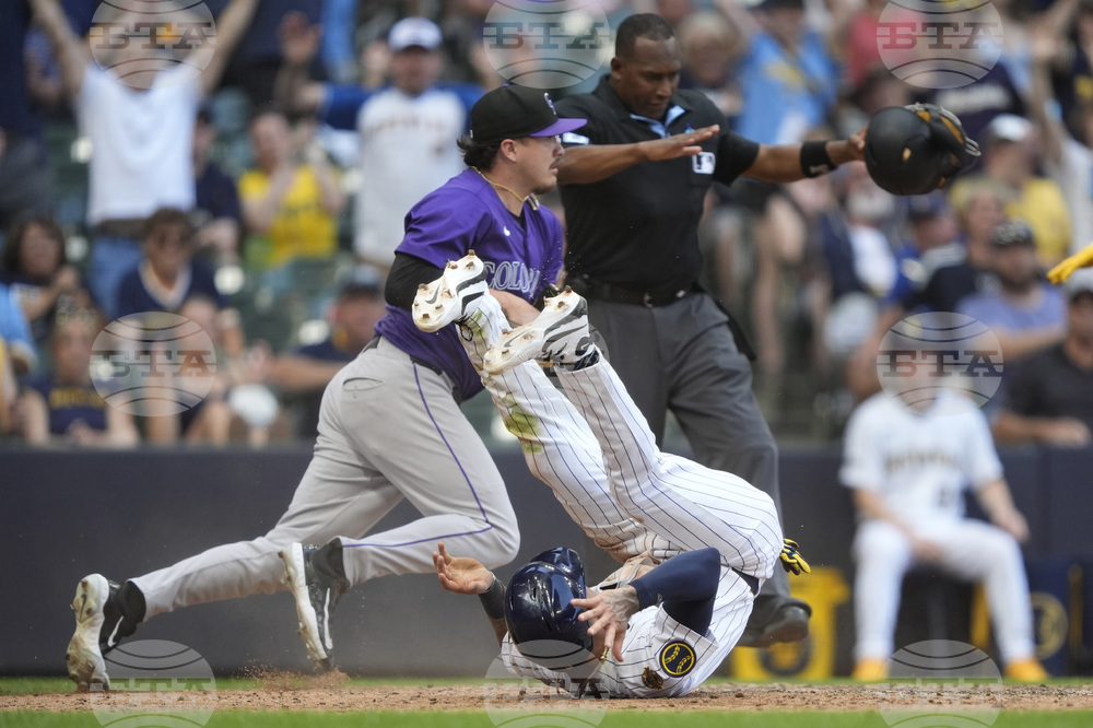 APTOPIX Rockies Brewers Baseball