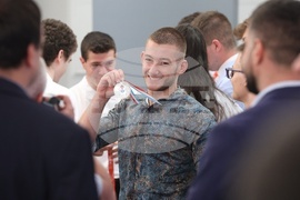 Министерски съвет - олимпийски отбори по природни науки - церемония
