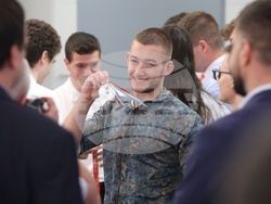 Министерски съвет - олимпийски отбори по природни науки - церемония