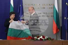 Министерски съвет - олимпийски отбори по природни науки - церемония