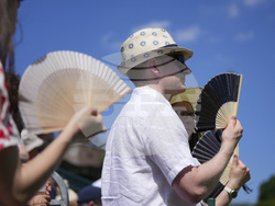 Britain Wimbledon Tennis Extreme Weather Heat
