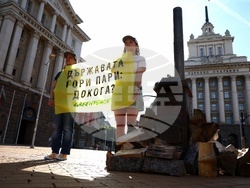 Министерски съвет - „Грийнпийс“ - акция