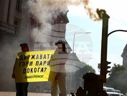 Министерски съвет - „Грийнпийс“ - акция