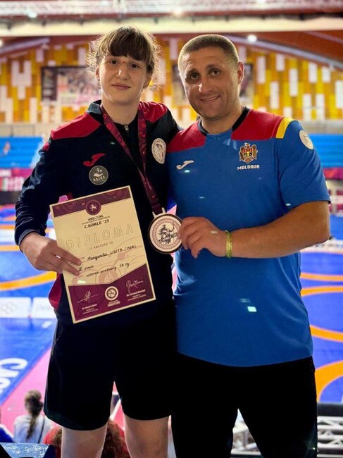 Taraclia's Margarita Lisita Wins Bronze at U15 European Women’s Wrestling Championships in Italy