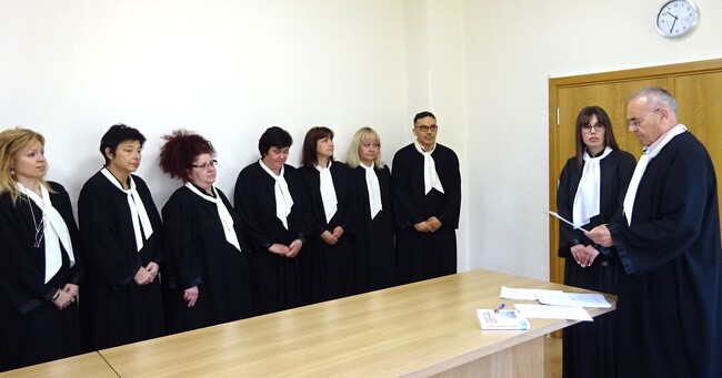 Младши съдия встъпи в длъжност в Окръжен съд - Разград