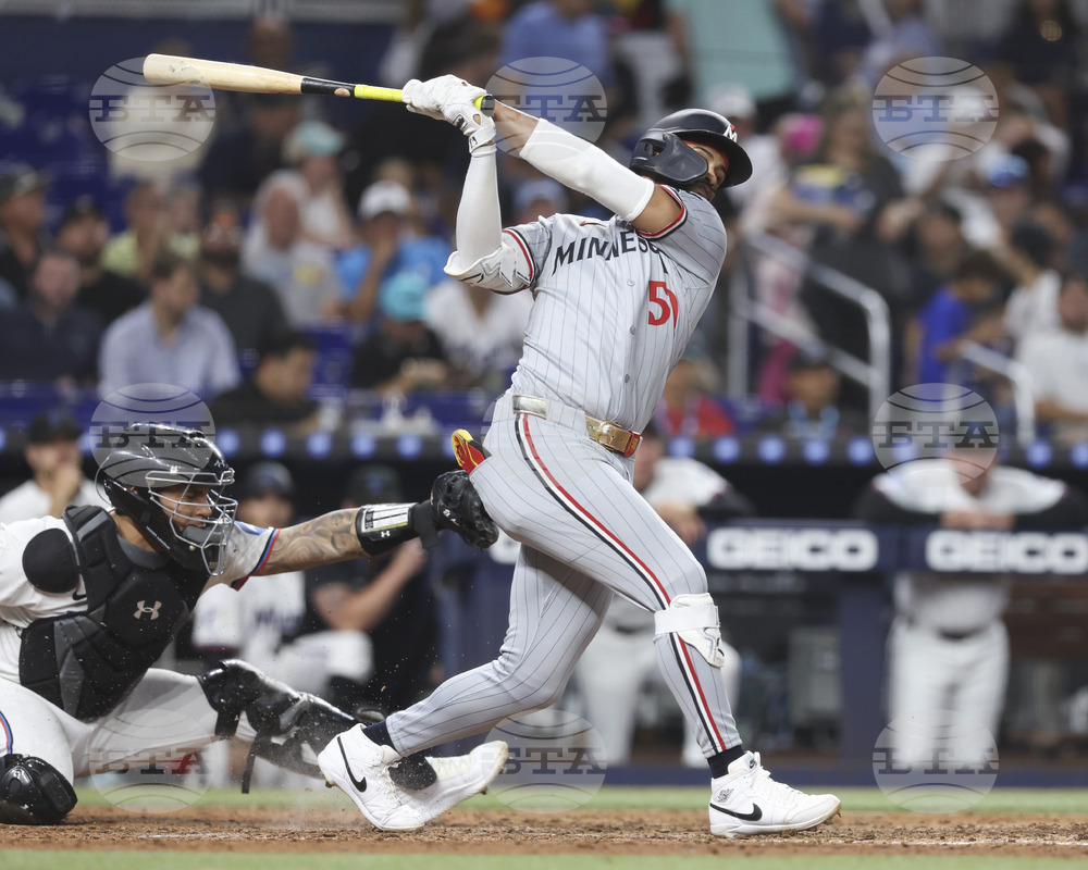 Twins Marlins Baseball