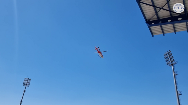 Медицински хеликоптер транспортира 22-годишен пациент от Русе до София