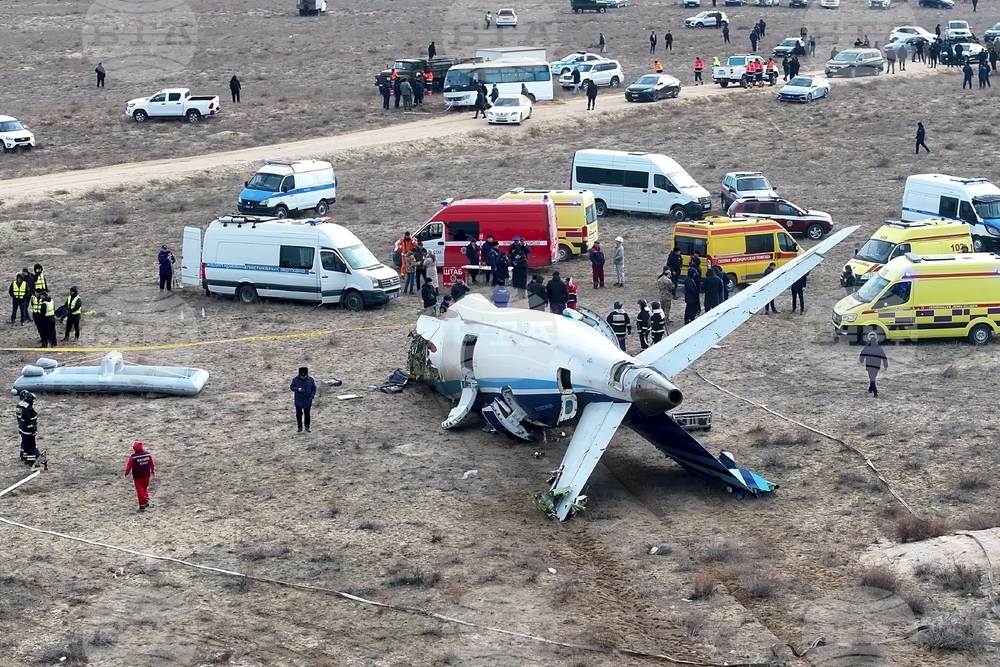 Казинформ: Разследването на казахстанското Министерство на транспорта на катастрофата на азербайджанския самолет край Актау приключва