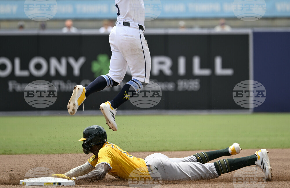 APTOPIX Athletics Rays Baseball