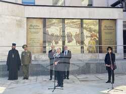 Снимка: Министерство на културата - В присъствието на министъра на културата Найден Тодоров президентът на България Румен Радев откри днес официално мултимедийната експозиция „Изповедта на Левски“ 