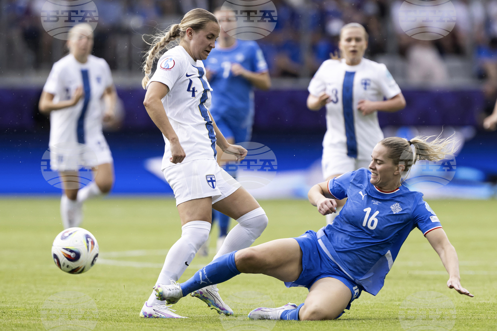 Euro 2025 Iceland Finland Soccer