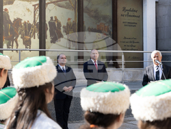 Снимка: Президентство - Държавният глава откри мултимедийната дигитална експозиция „Изповедта на Апостола“ в Националната галерия „Квадрат 500“