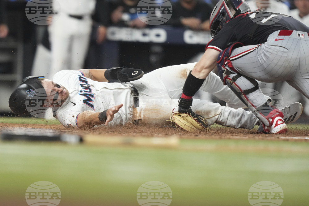 Twins Marlins Baseball