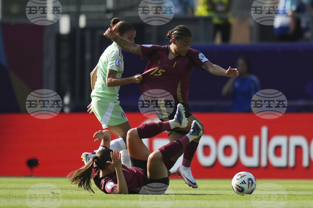 Euro 2025 Belgium Italy Soccer