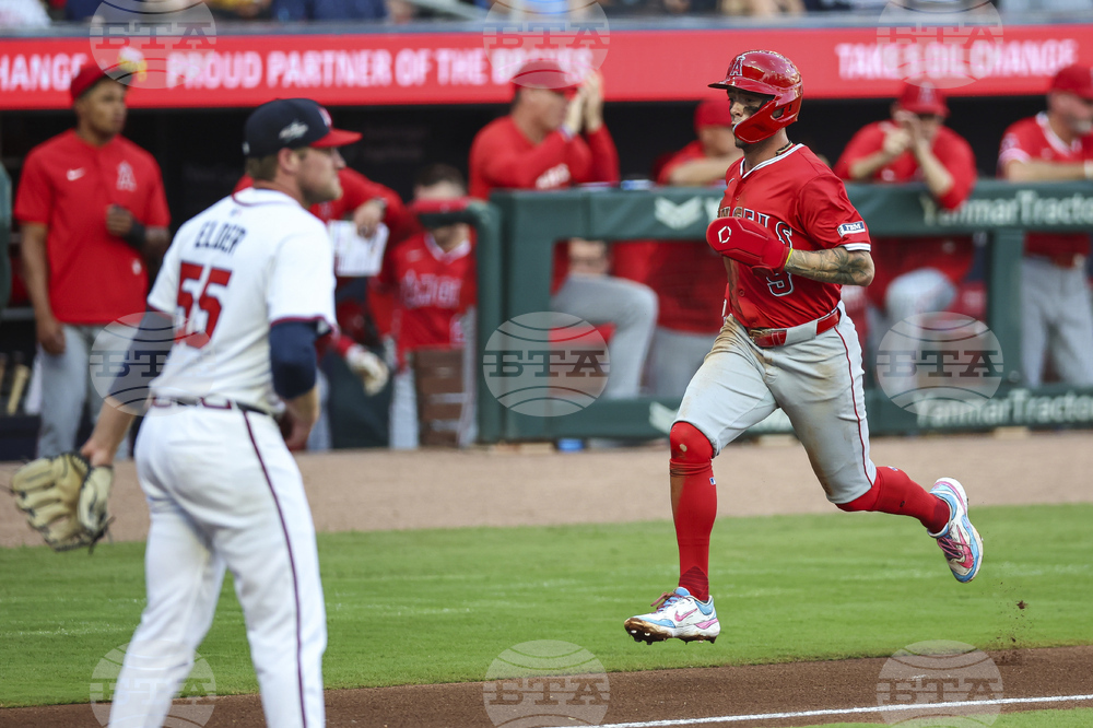 Angels Braves Baseball