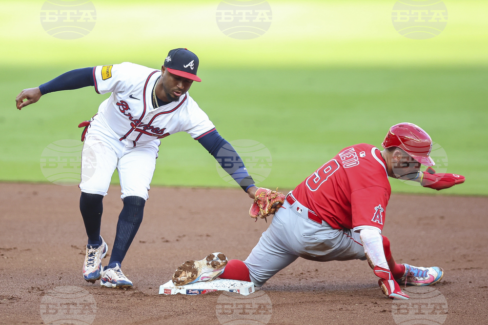 Angels Braves Baseball