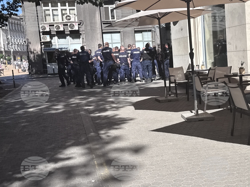 Засилено полицейско присъствие около сградите на Народното събрание, Министерския съвет и президентството