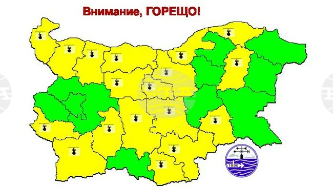 Code Yellow for High Temperatures Issued for 18 Regions