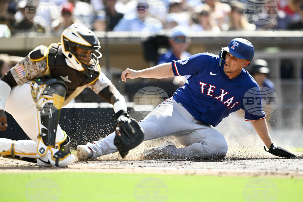 Rangers Padres Baseball