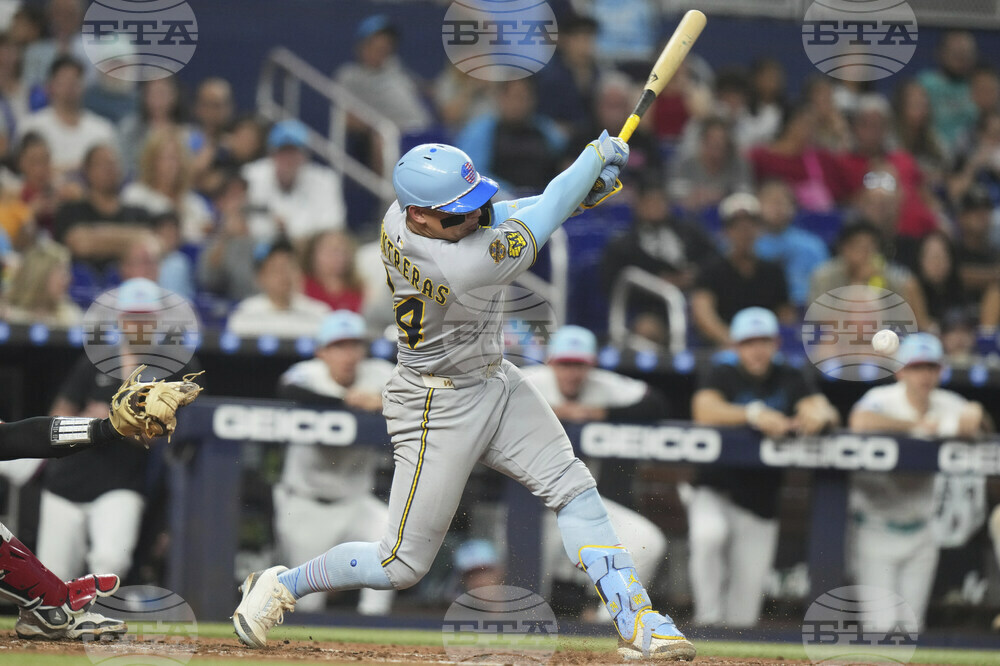 Brewers Marlins Baseball