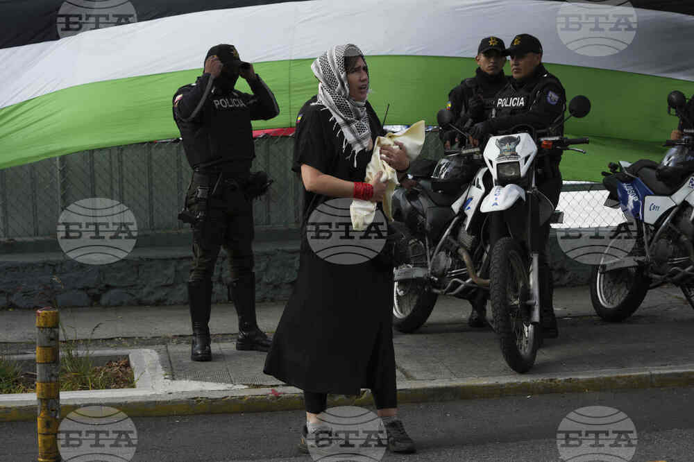Ecuador Israel Palestinians Protest