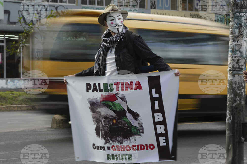 Ecuador Israel Palestinians Protest