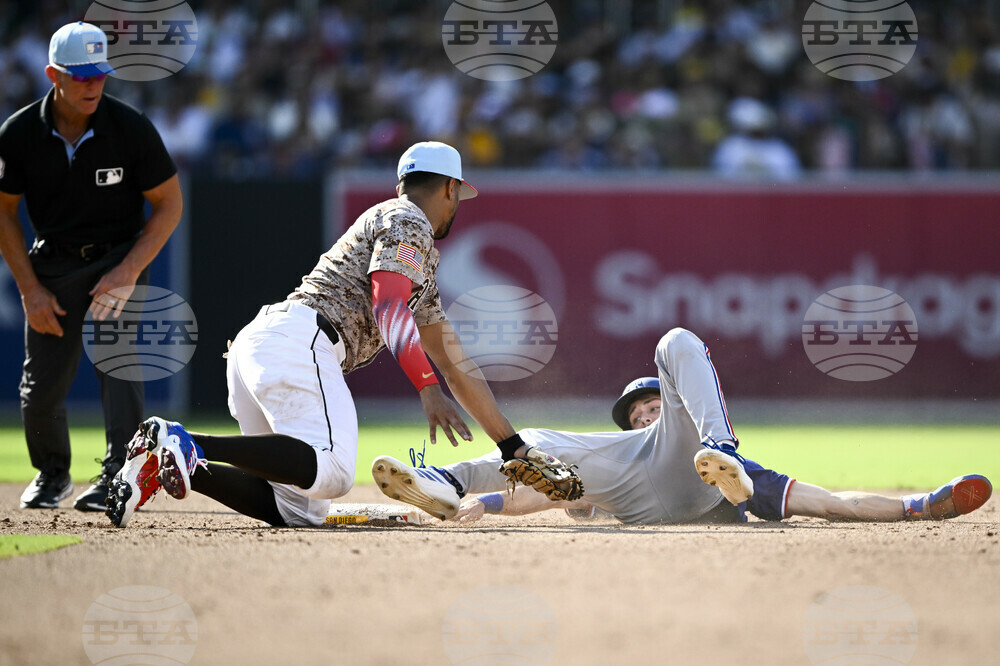 Rangers Padres Baseball
