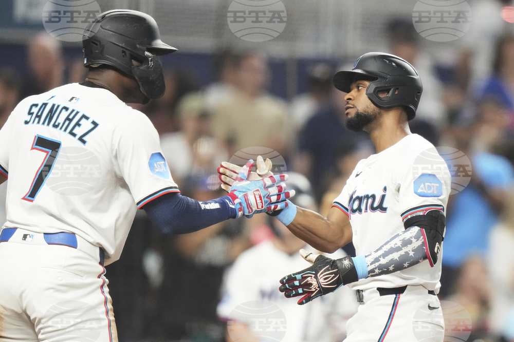 Brewers Marlins Baseball