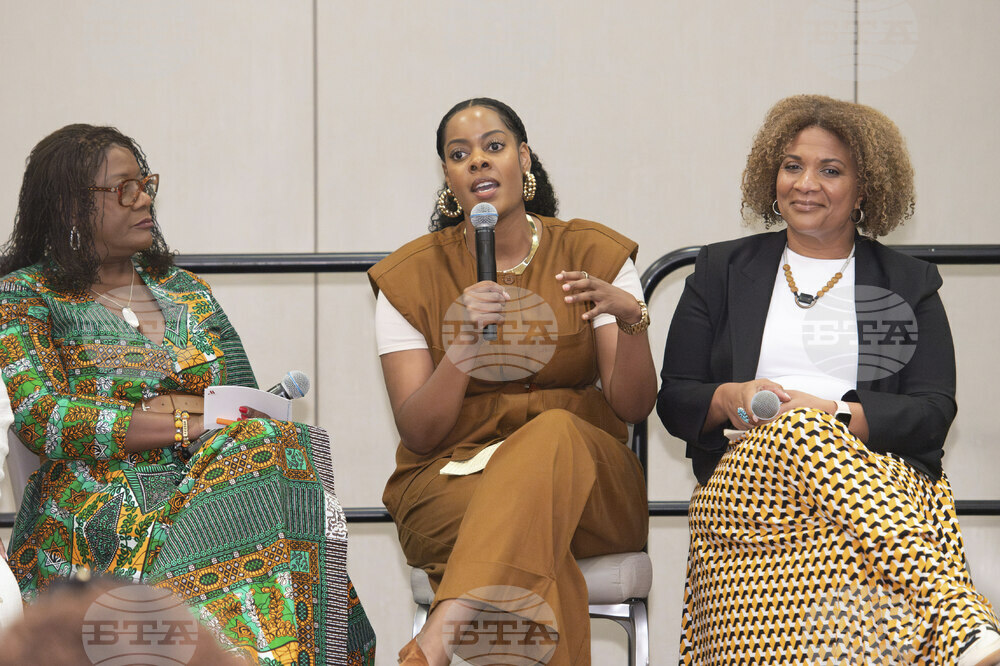 Shaylyn Cochran speaks at the NCBCP/Black Women's Roundtable