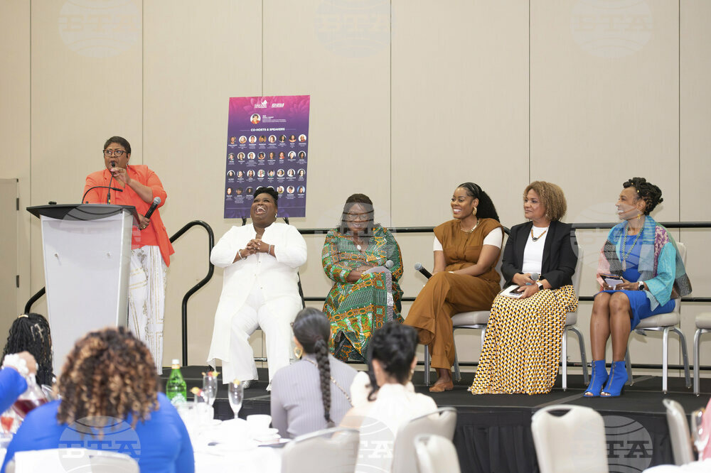 Shaylyn Cochran speaks at the NCBCP/Black Women's Roundtable