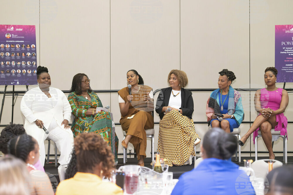 Shaylyn Cochran speaks at the NCBCP/Black Women's Roundtable