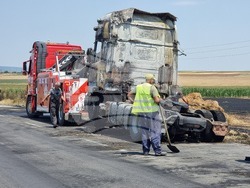 Село Зимница - изгорял камион