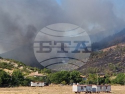 Село Звезделина - смесен горски масив - пожар