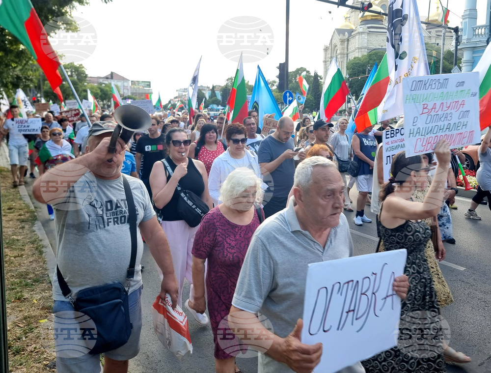 Варна - протест - лев -евро