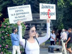 Варна - протест - лев -евро