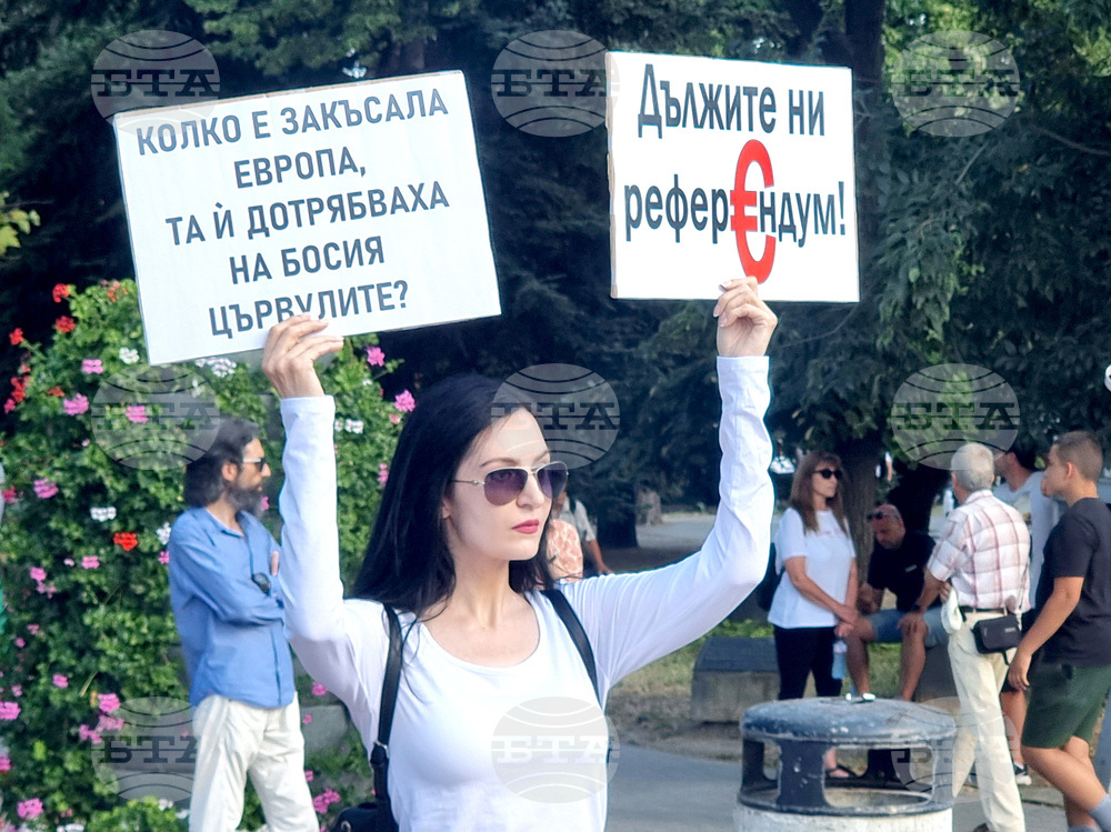 Варна - протест - лев -евро